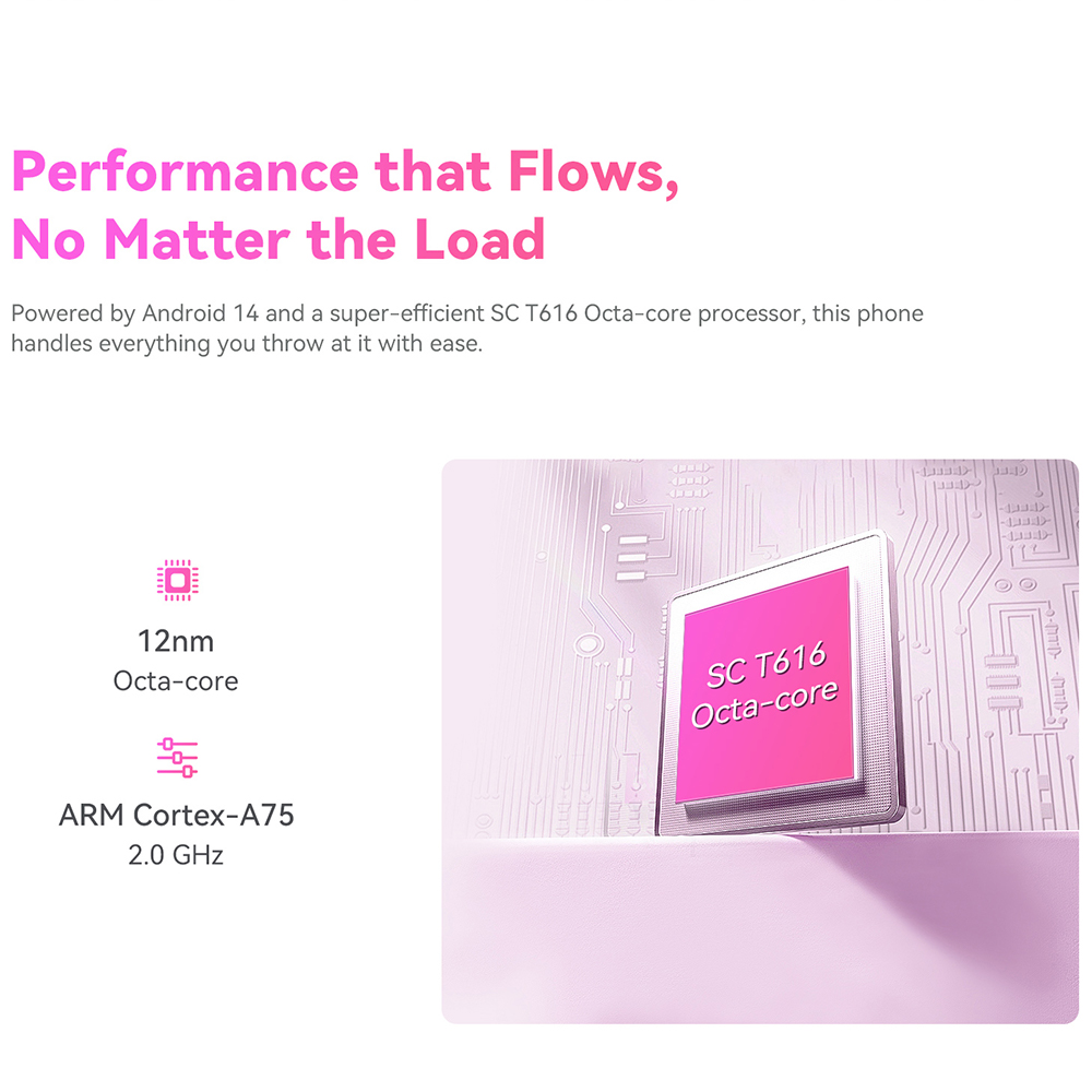 Cubot A30, Android 14-smartphone, 16 GB (6 GB + 10 GB uitbreidbaar) RAM + 128 GB ROM, 90 Hz 6,745-inch scherm, 5100 mAh, 48 MP camera, Face ID