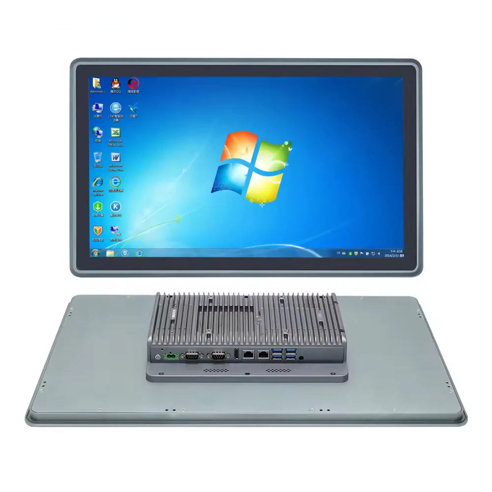 Partaker 21,5 Zoll Industrie-PC IP65 Frontplatte Intel I7 10810U I5 10310U J6412 TPM2.0 RS232 DDR4 2xLAN Touchscreen-Computer