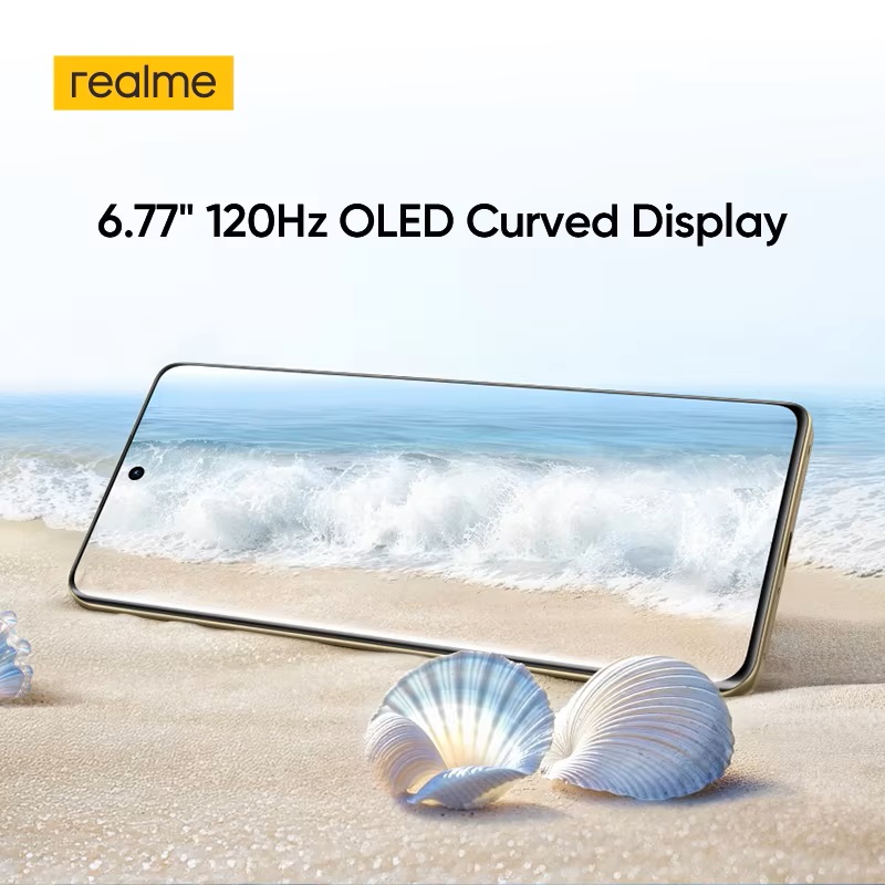 Versión Global realme 14 Pro 5G Smartphone 6000mAh Batería 50MP Cámara 6,77 "120Hz Pantalla Curva OLED 7300 Chipset