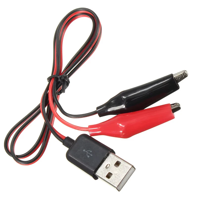 金属ワニ口クリップワニ電気クランププローブテスト用ワニテストクリップ USB アダプタマルチメータ車ホーム