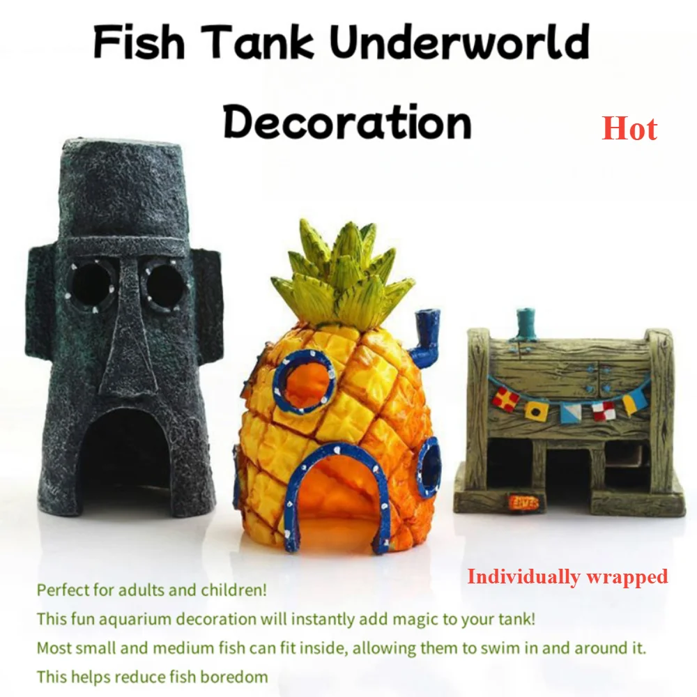 Accesorios decorativos para paisajes de acuario, decoración de tanques de peces, grandes tanques de peces acrílicos y accesorios para acuarios, espejo de mármol