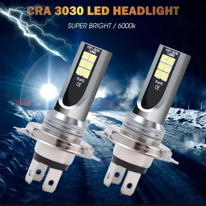 Kit de bombillas para faros delanteros Led H7, bombillas antiniebla para coche, 12V, 55W, lámpara antiniebla automática de alta potencia, 6000K, bombillas superbrillantes h7