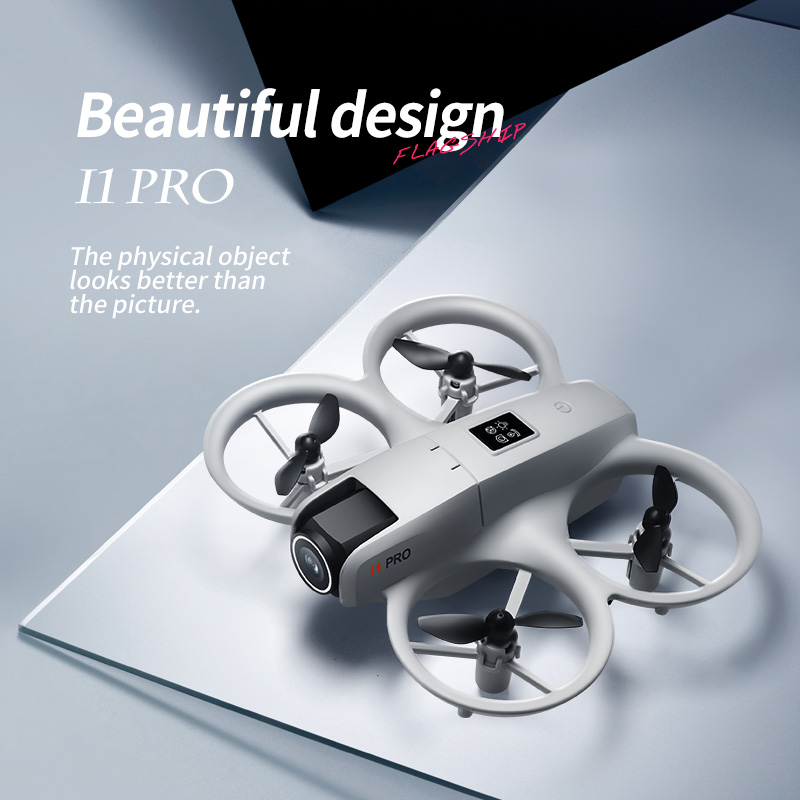 I1PRO nouveau Mini Drone professionnel 8K HD caméra WIFI sans brosse FPV avec écran de débit télécommande évitement aérien UAV jouets cadeau
