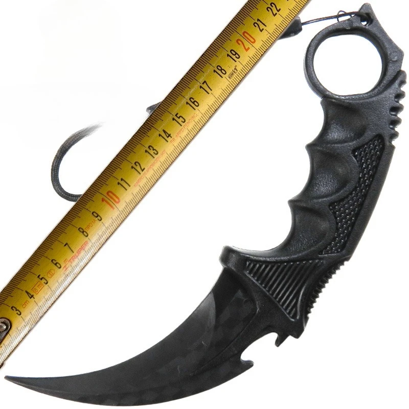 23cm/9.06in CS Game Peripheral Models Karambit Plastic Claw Knives Toys Weapons Props Collectible Ornaments Models Uncut Blades