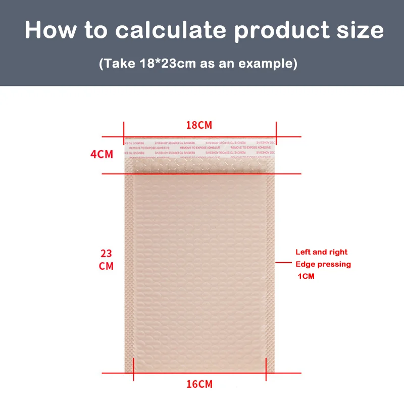 Pink Poly Bubble Mailers, Envelopes acolchoados, Bulk Bubble Forrado Wrap Polymailer Sacos, para Embalagem de Envio, Correio Auto Selo, 50Pcs
