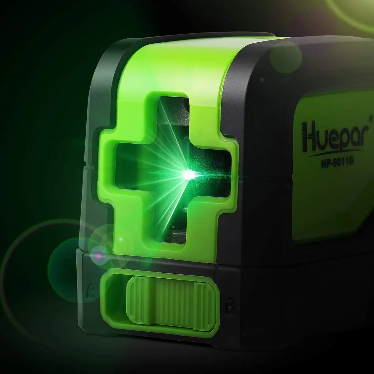Huepar 2 Dòng Laser Tự Levelling ( 4 Độ) xanh Đỏ Chùm Tia Laser Ngang & Dọc Chéo Cùng Với Đế Từ Tính