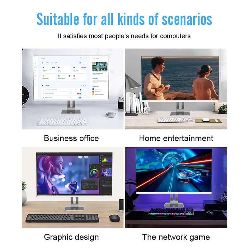 Desktop-Computer All-in-One Win11 Weißer Computer All-in-One Business All-in-One-Maschine Versandfertig Computerspiel-Einstellung