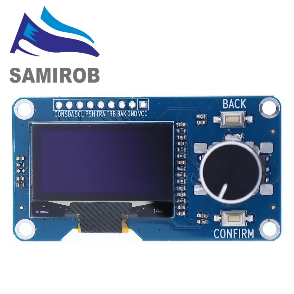 Novo display oled branco sm 0.96/1.3 tamanhos, codificador rotativo ec11, interface iic para arduino, eletrônicos diy, tela de alta resolução