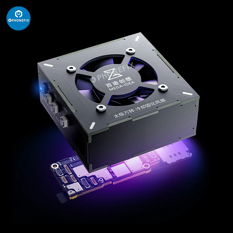 Qianli MEGA-IDEA Bộ, Taichi Turbo Quạt Làm Mát Cho Bo Mạch Chủ Tản Nhiệt UV Chữa Đèn Khói Hút dụng Cụ