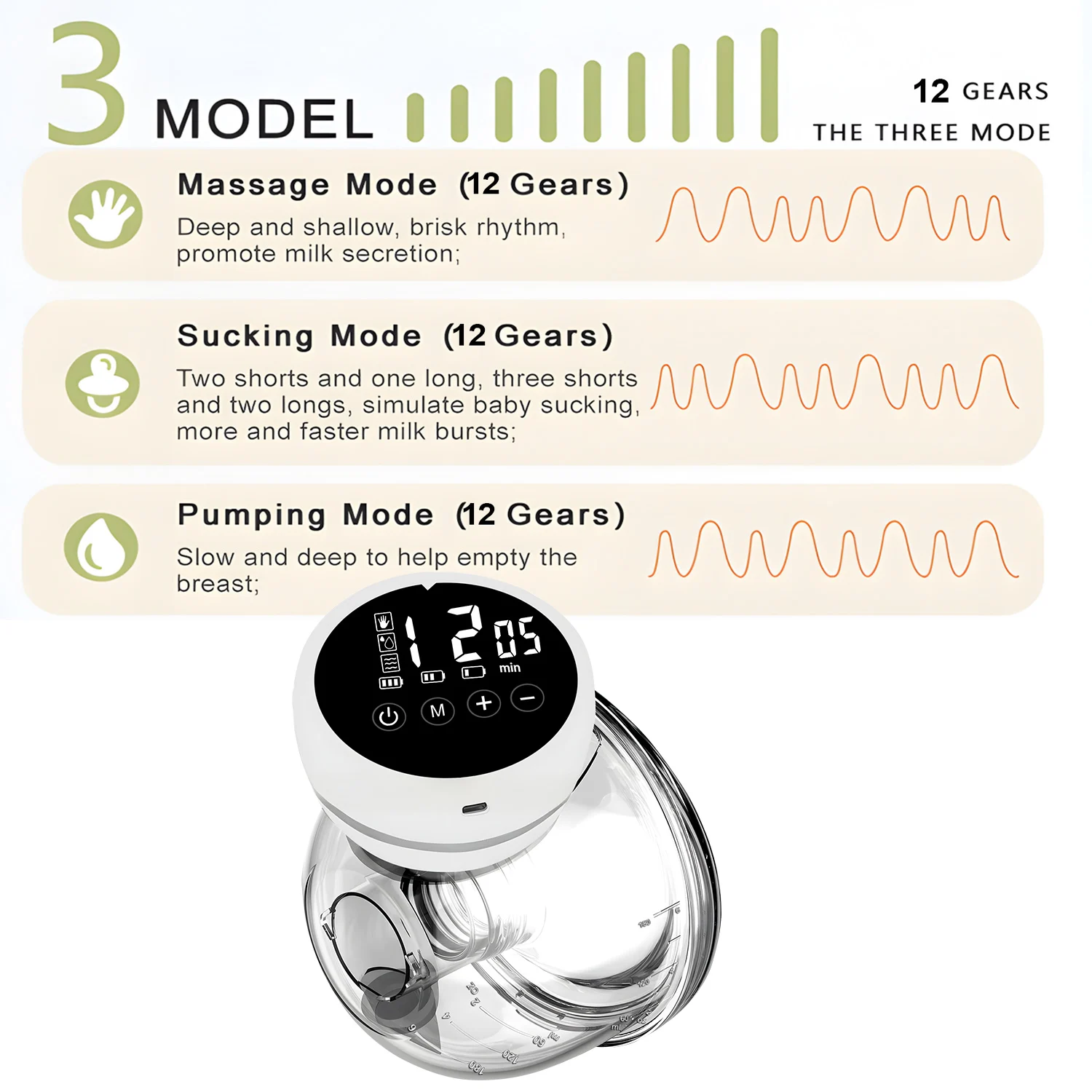 Tire-lait électrique Portable, entièrement automatique, intégré, Portable, collecte de lait maternel, alimentation