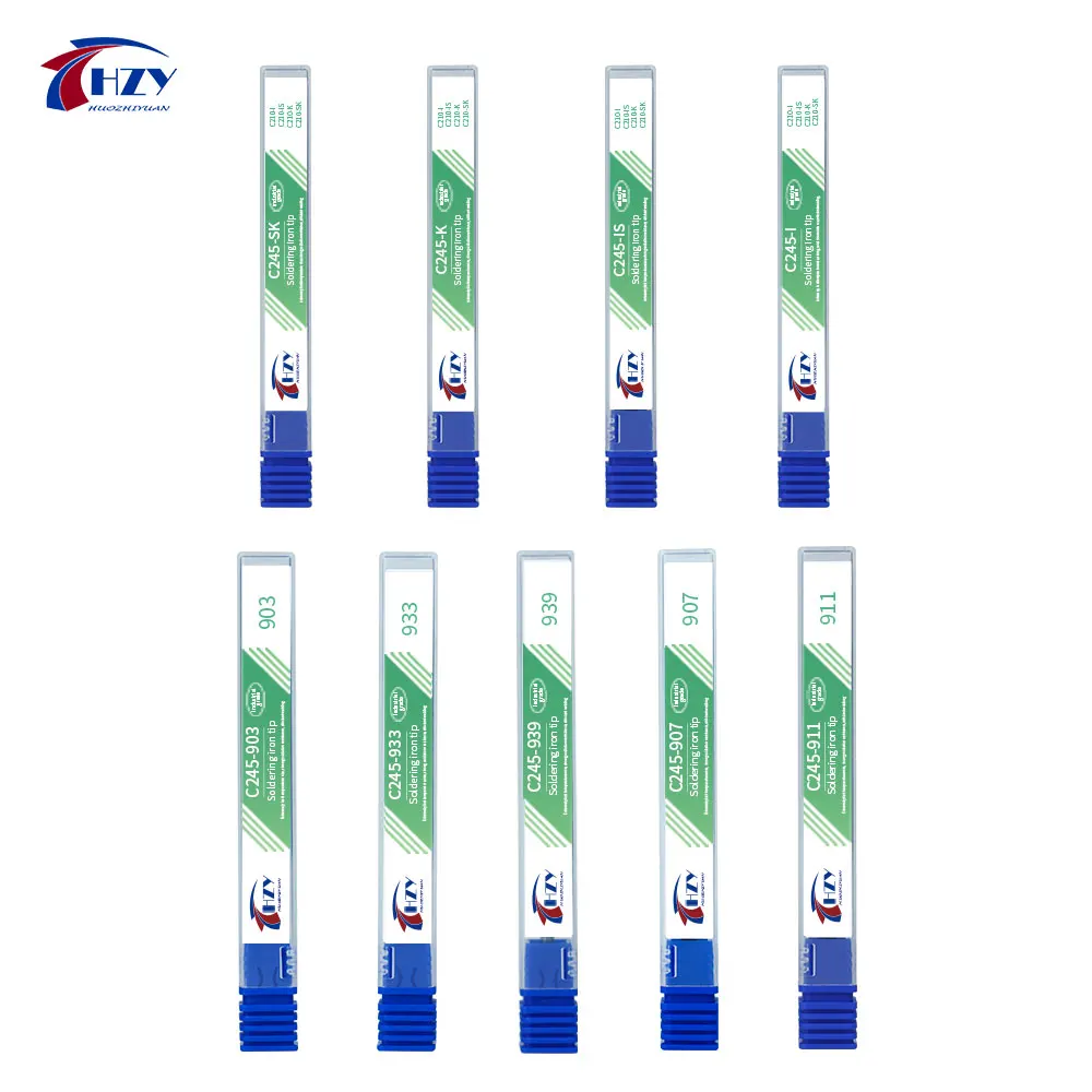 HZY C245 Series Soldering Iron Tips Head C245-K/I/IS/SK/903/907/933/911 for JBC Soldering Station Repair Tools for T245 Handle