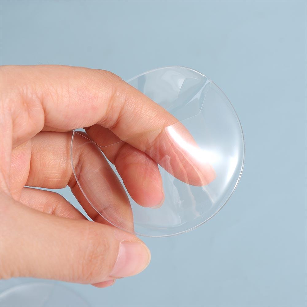 5Pcs Badge Protector Ita Bag Pin Case Transparent Protective Badge Display Sleeve Round Anime Badge Protective Sleeve