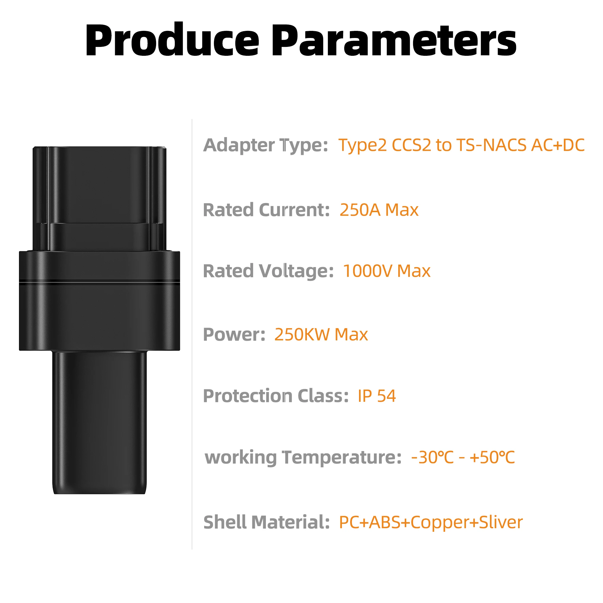 Feyree ccs2 para tesla ac + dc adaptador apto para tesla modelo 3/x/y feito nos eua ccs2 combo adaptador suporte ccs2 e tipo 2 ev carregador