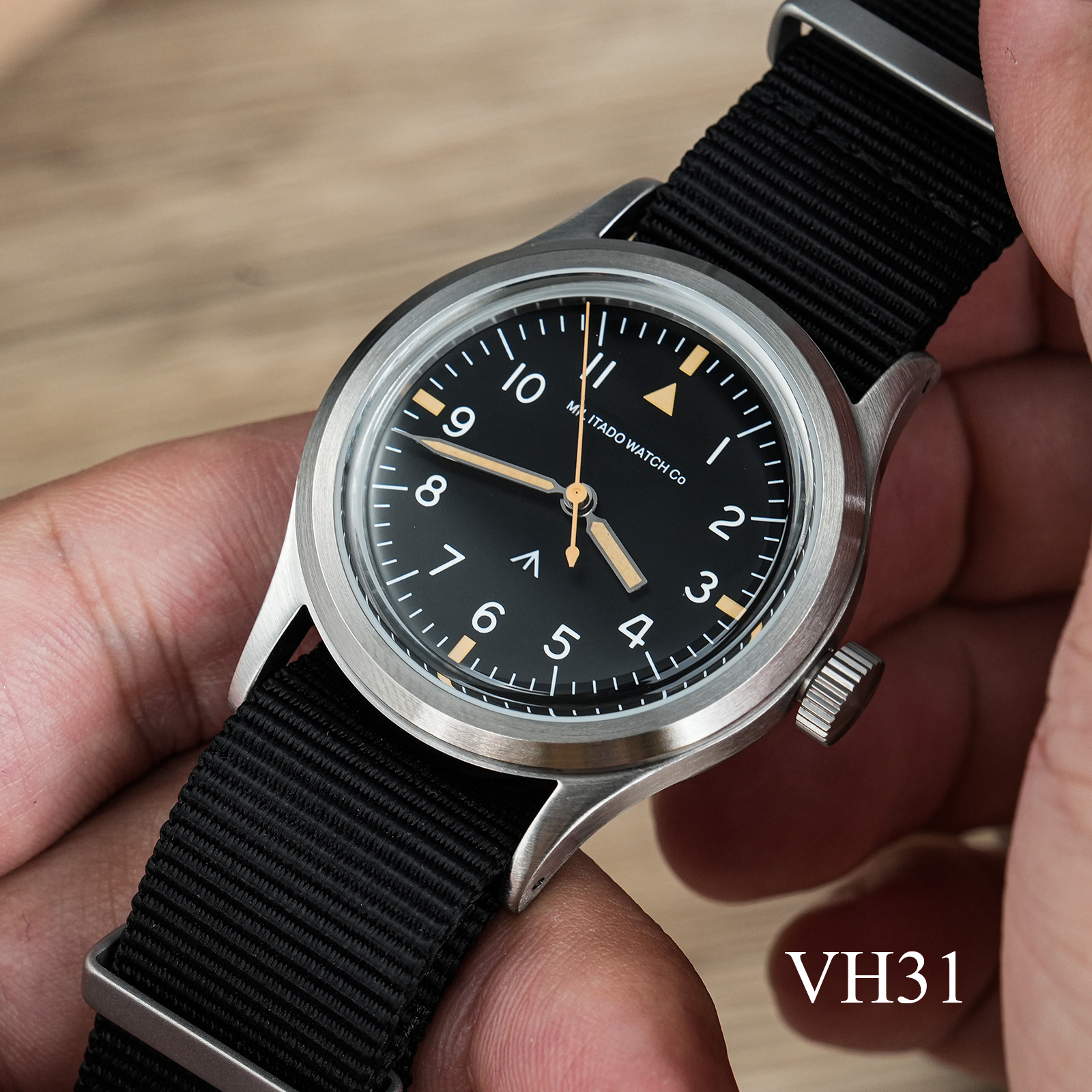 Militado ML14 36 мм Часы VH31 Sweep Second Кварцевый Механизм Сапфировое Стекло Супер Светящиеся BGW9 C3 100 м Водонепроницаемые Часы