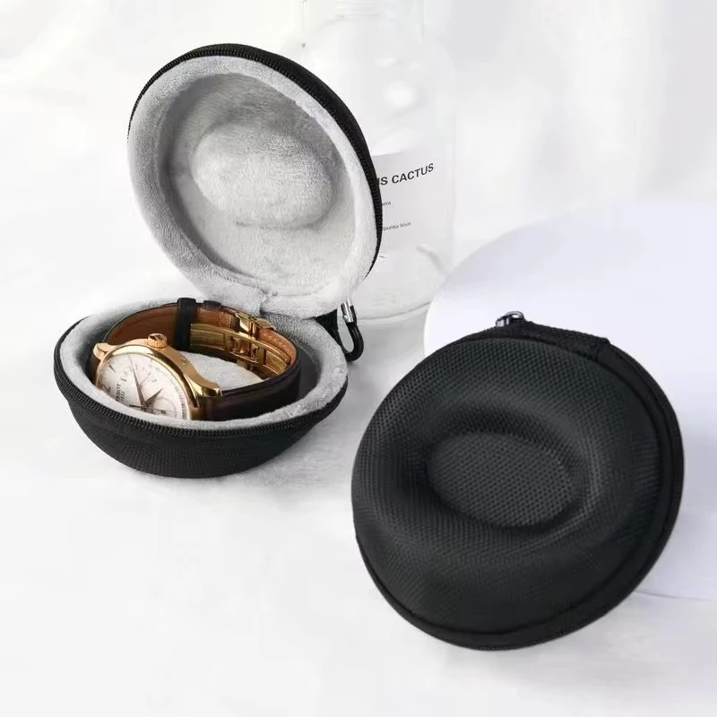 Tragbare EVA-Einzeluhr-Reisetasche, Uhrenaufbewahrung, Organizer-Box, Uhrenhalter, wasserdicht, für Smartwatches, Behälter mit Reißverschluss