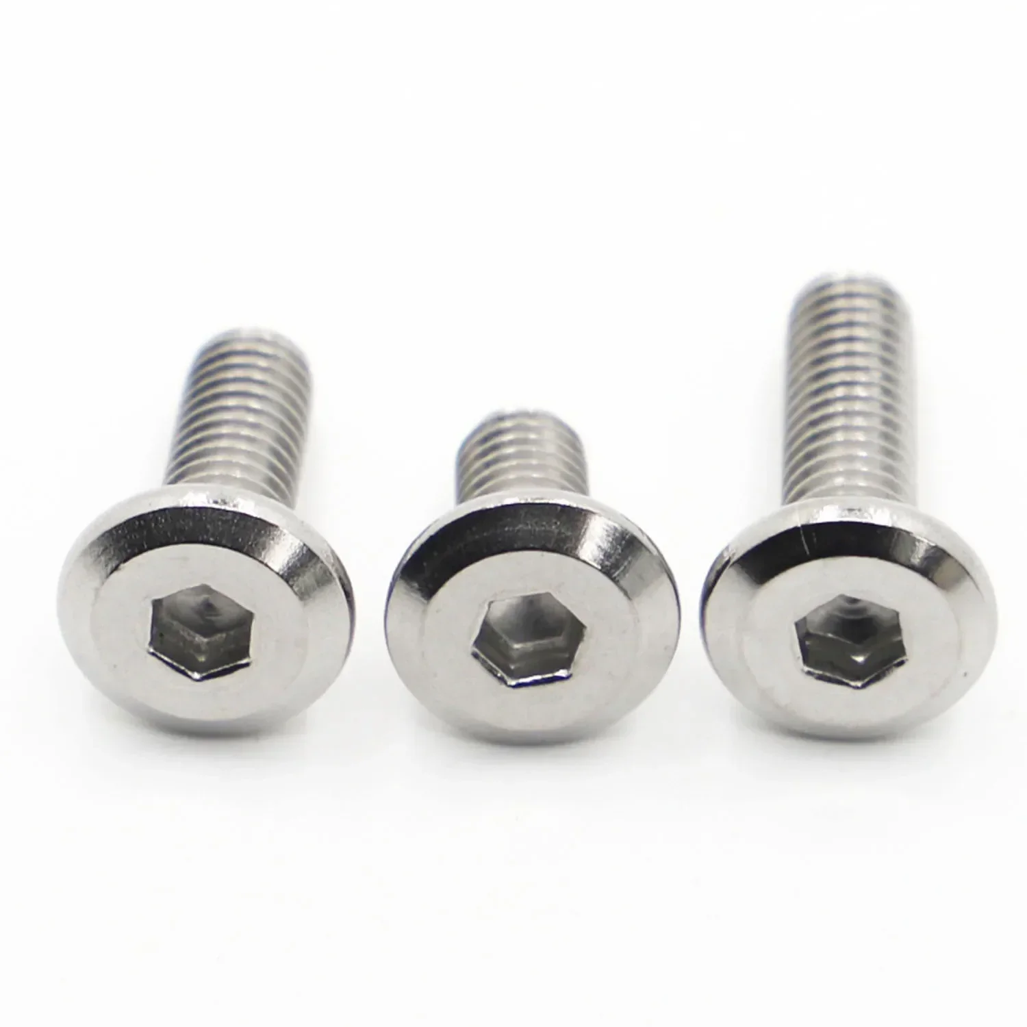 5-20 piezas 304 de acero inoxidable grande plano hexagonal cabeza Allen muebles remache tornillos conector pernos de unión M3 M4 M5 M6 M8