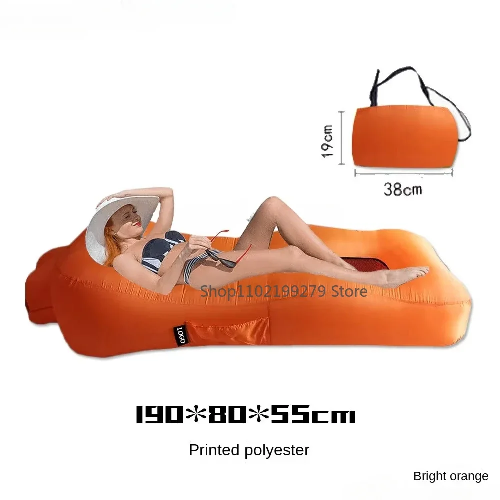 Canapé gonflable pliable d'extérieur, lit de couchage, Portable, pliable, pour voyage, plage, salon, lit paresseux, chaise