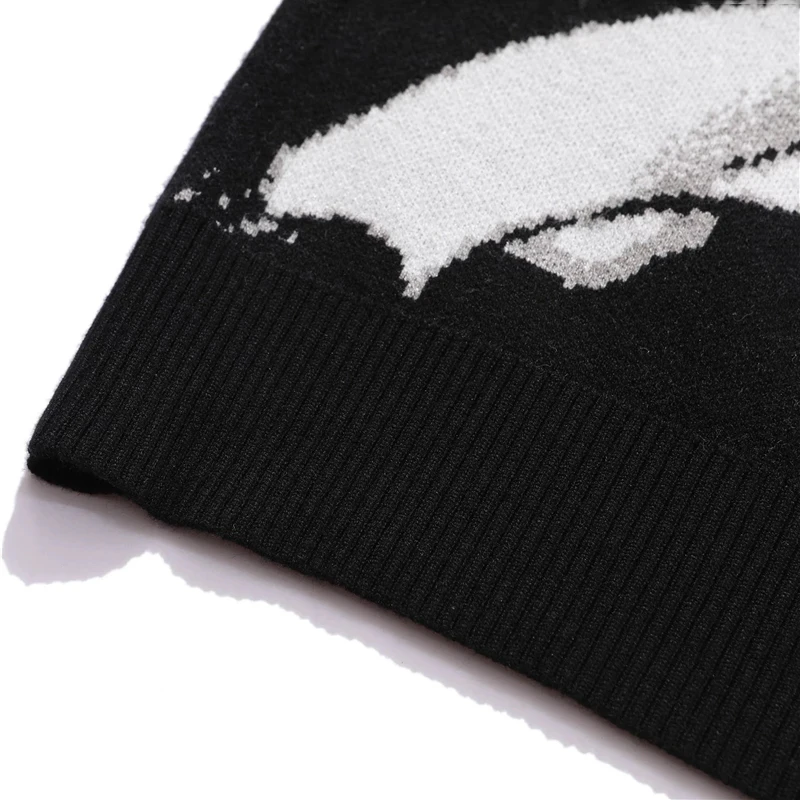 女性ヒップホップストリート原宿セーターヴィンテージ和風アニメガールニット 2023 綿プルオーバーセーター女性服