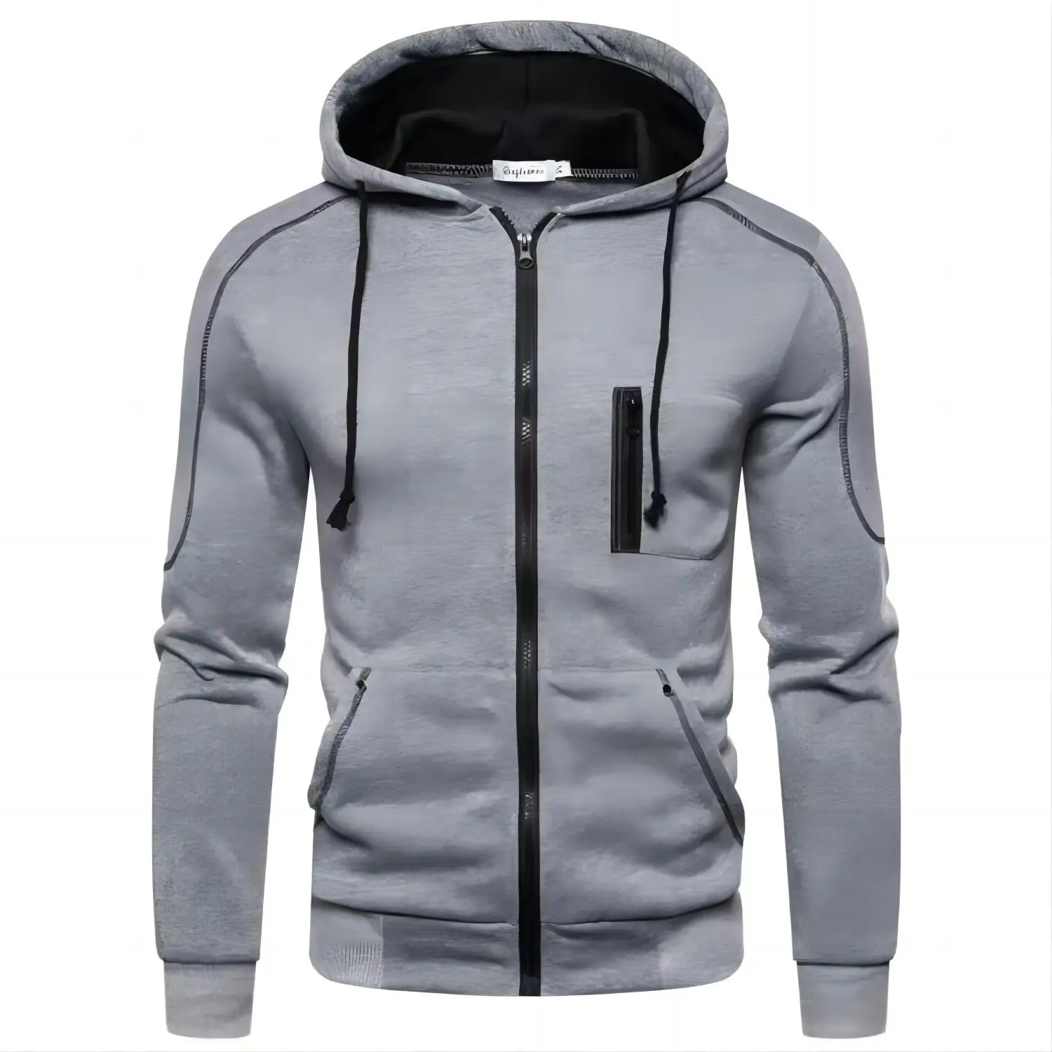 2025 nuovi uomini autunnali felpe giacca a maniche lunghe con cappuccio chiusura con cerniera giacca felpe con cappuccio maschili felpa slim fit abbigliamento maschile
