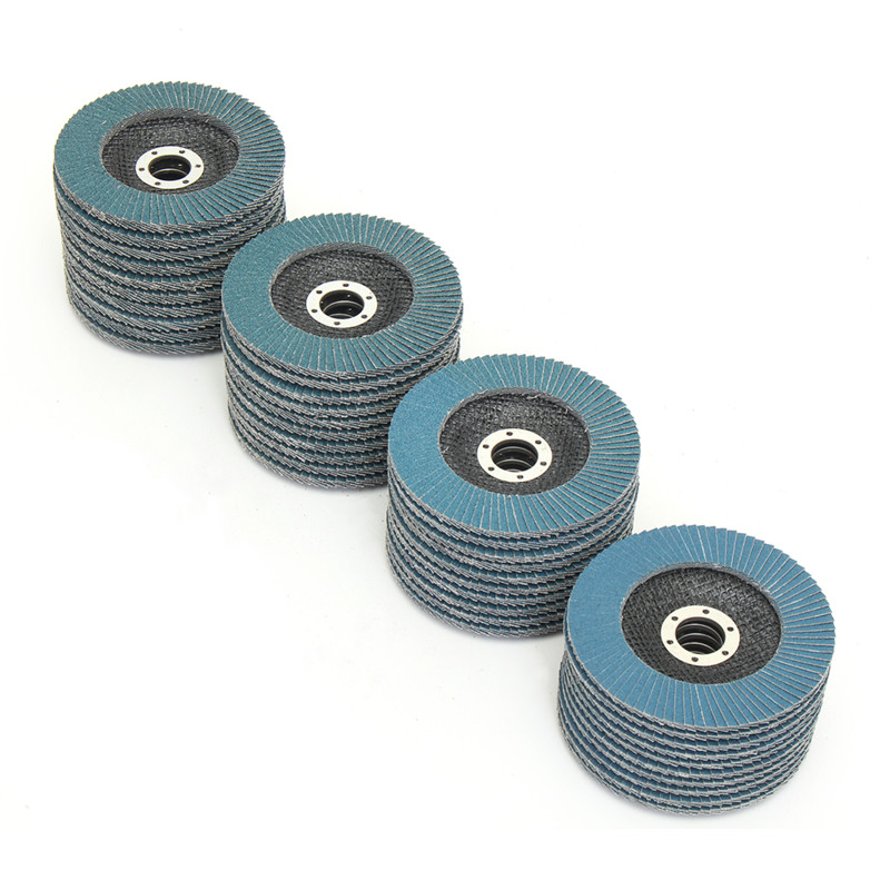 10pcs Flap Discs 125mm Angle Grinder Sanding Discs 40/60/80/120 Grinding Wheel Flap Discs Metal For Removal Abrasive Tool