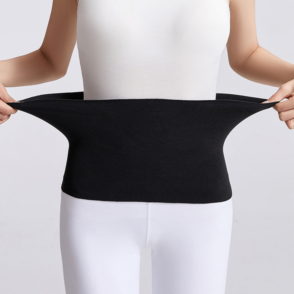 Protector de cintura de lana térmica grueso, faja, cinturón de soporte Lumbar, Protector de estómago Abdominal, banda envolvente, Protector de vientre