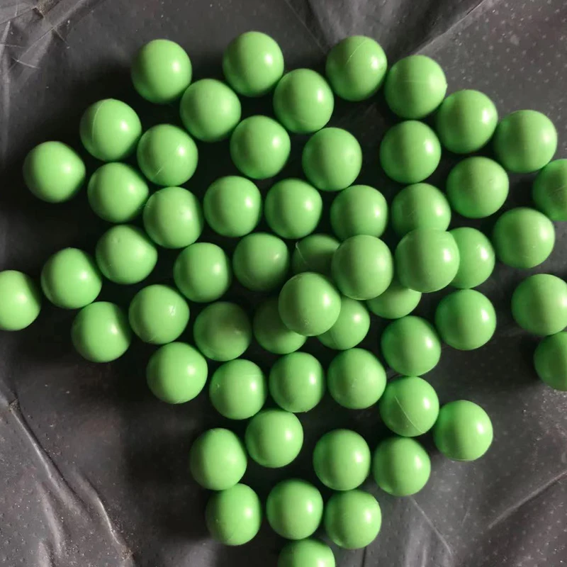 TR50 Paintball Ammo Reusable 0.5cal Rubber Ball Hard Plastic Bullet Projects for Self Defense 50 Rounds