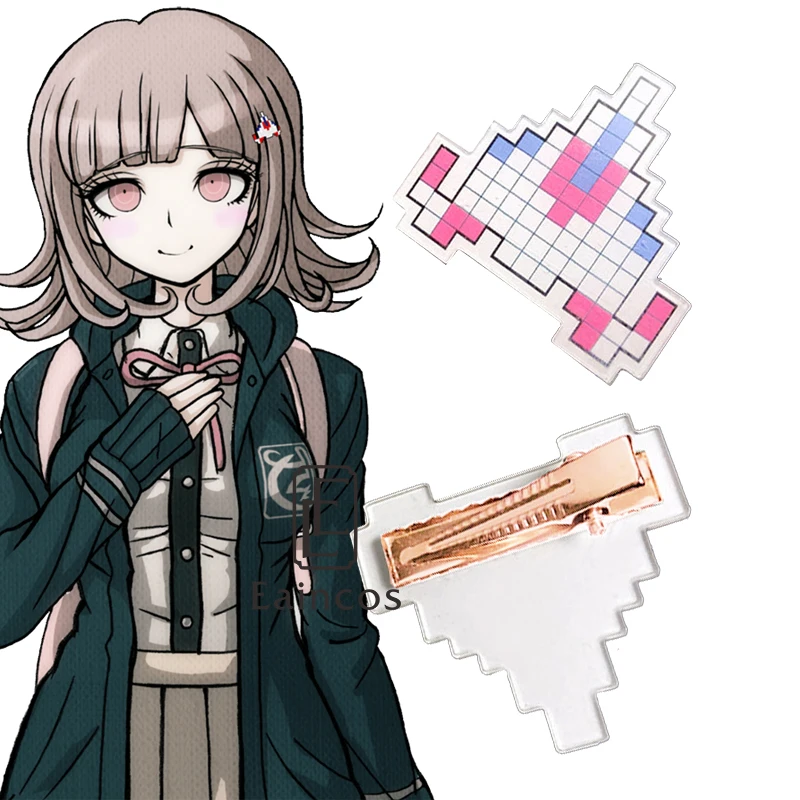 Заколка для волос в стиле аниме Chiaki Nanami Super Dangan Ronpa, милая заколка для волос в виде самолета, реквизит, аксессуары для косплея