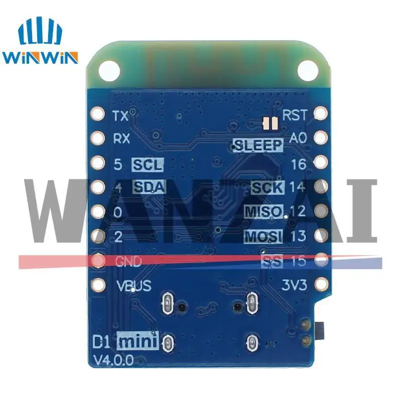 WEMOS D1 Mini V4.0.0 TYPE-C USB WIFI 사물 인터넷 보드 기반 ESP8266 4MB MicroPython Nodemcu Arduino 호환