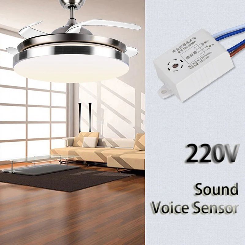 Sound Voice Sensor Smart Switches Module Detector Switch Auto ON/Off Switch Voice Control Switch Stair Corridor Home Improvement