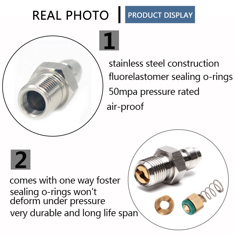Conector macho 1/8bspp 8mm m10x1 1/8npt fêmea desconexão rápida encaixes de acoplamento de recarga de ar soquete 2 tamanhos