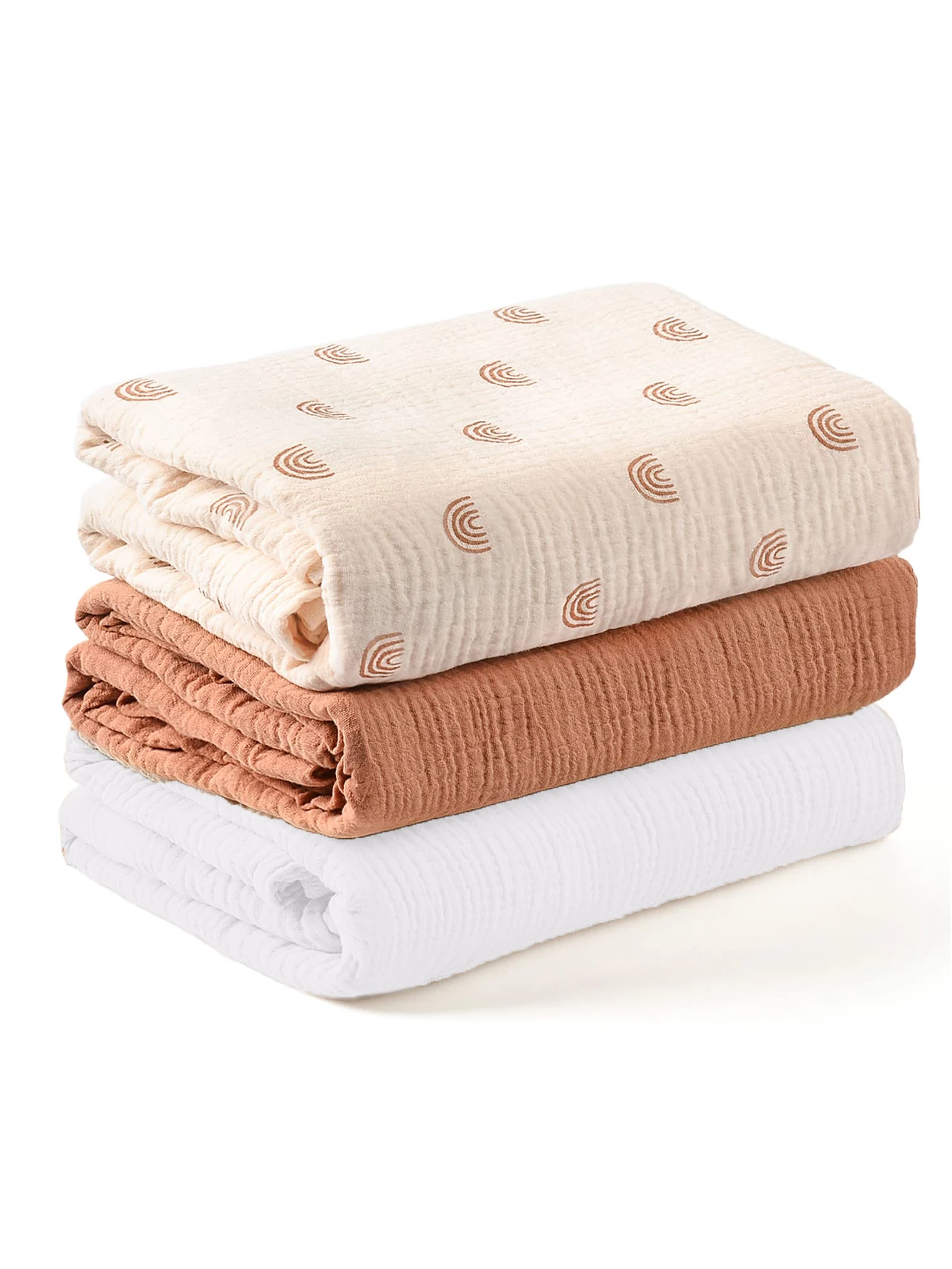 3 unids/set suave transpirable bebé recién nacido recibir manta muselina Swaddle mantas