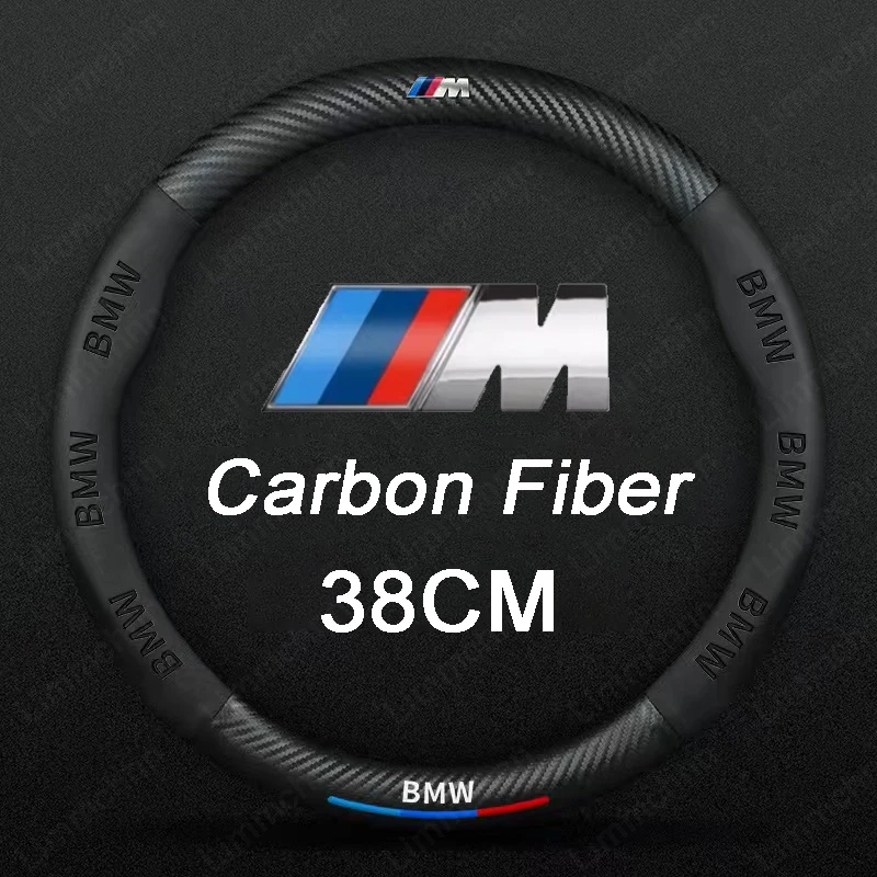 Para Bmw E46 E90 E60 F10 F30 E39 E36 F20 E87 F20 F40 E88 M rendimiento M2 M3 M4 M5 M6 3D grabado logotipo del coche cubierta del volante
