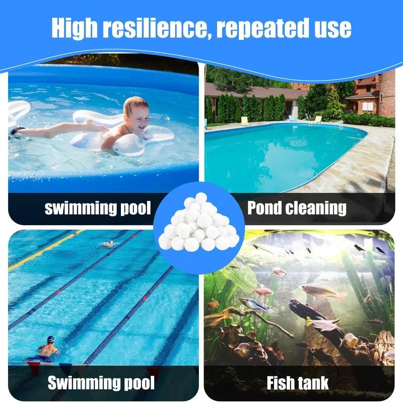 Schwimmbad Filter Reinigung Ball Wasser Reinigung Faser Abwasser Behandlung Aquarium Filter Baumwolle Ball