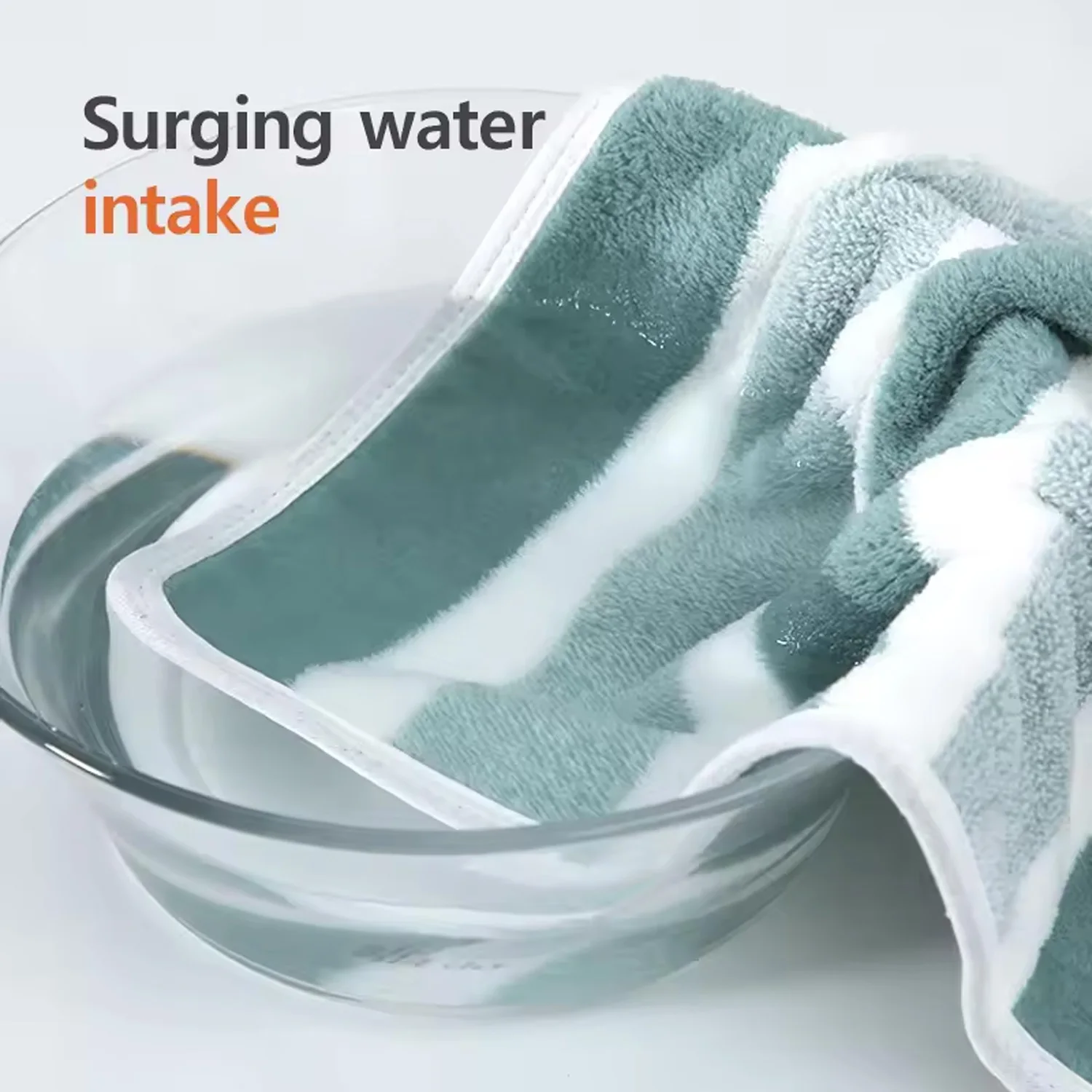 1 Pc Striped Face Towel Thickened Absorbent Soft Face Towel For Home Thick And Durable For Daily Household Use