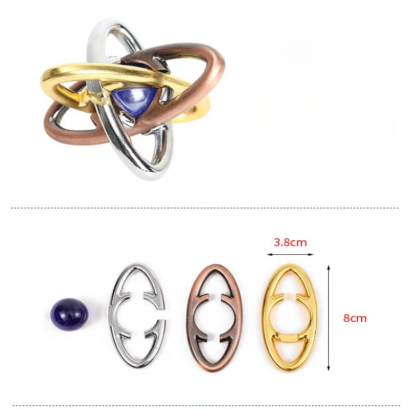 3D Metal Puzzle IQ Challenge  Adult Toys Fun Game Puzzle Lu ban Kong Ming lock Children's Brain Development Toys