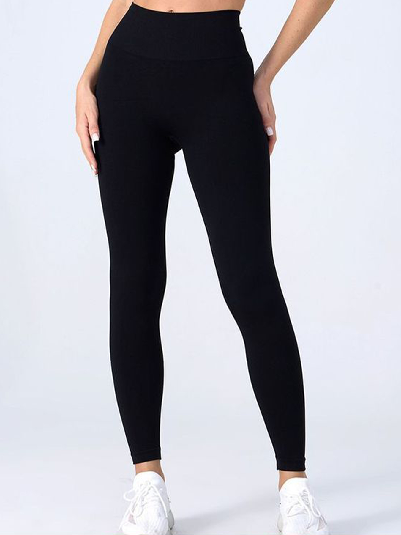 Women's High-Waisted Hip-Lifting Yoga Pants - Tight, Elastic, Quick-Dry, V-Waist Yoga and Fitness Leggings