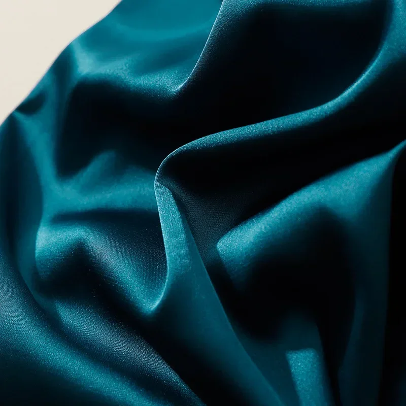 Cao Cấp Làm Từ Vải Lụa Acetate Quần Ống Rộng Nữ Mùa Hè Rời Lụa Satin Knickerbockers Quần Lụa Chiều Dài Mắt Cá Chân Quần