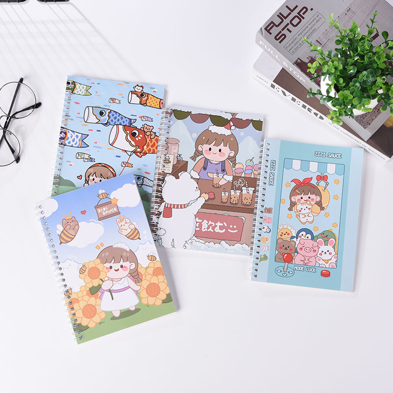 A5 Cute Sticker Book 32Sheets Blank Collecting Album Organiser Reusable Double Sided Release Paper For DIY Scrapbooking Stickers