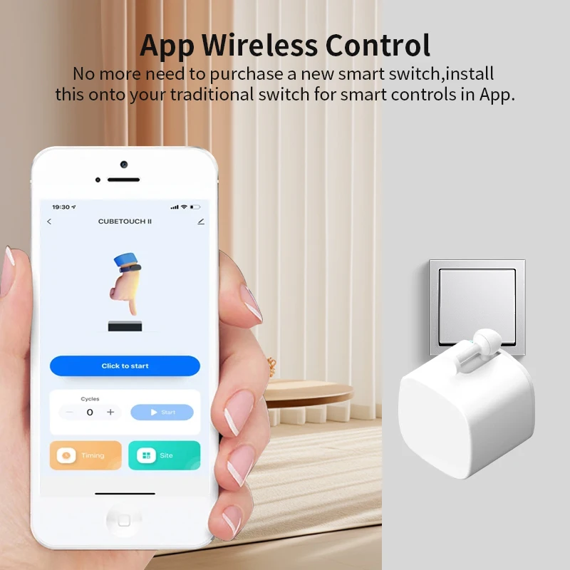 Tuya Bluetooth Smart Finger Roboter Schalter Taste Drücker Bot Remoter APP Control Home Appliance Google Home Alexa Stimme Assistent