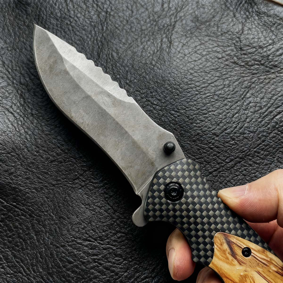 Multi-Functional Safety Folding Knife EDC Pocket Knife with Lock Fruit Knife for Outdoor Survival Camping