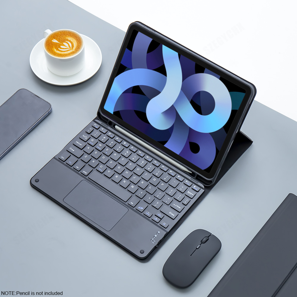 Teclado mágico mouse sem fio para ipad 9th geração caso 2021 ipad 10.2 7th 8th gen capa ipad pro 11 2022 10th air 5/4 funda