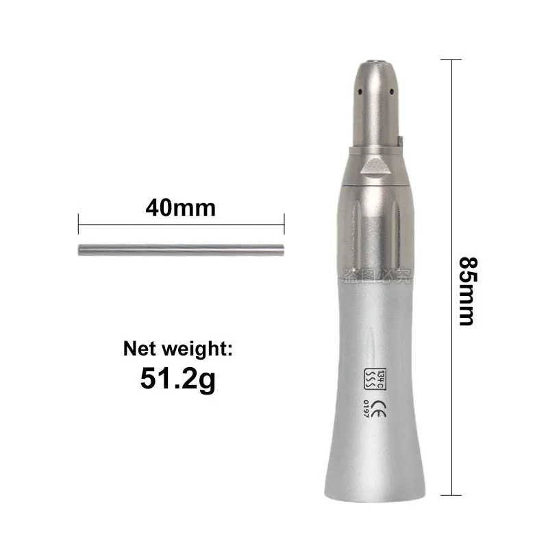 ทันตกรรมกรวยจมูกตรงความเร็วต่ํา Handpiece ตรงอัตราส่วน 1:1 สําหรับ Lab E-type มอเตอร์เครื่องมือทันตแพทย์