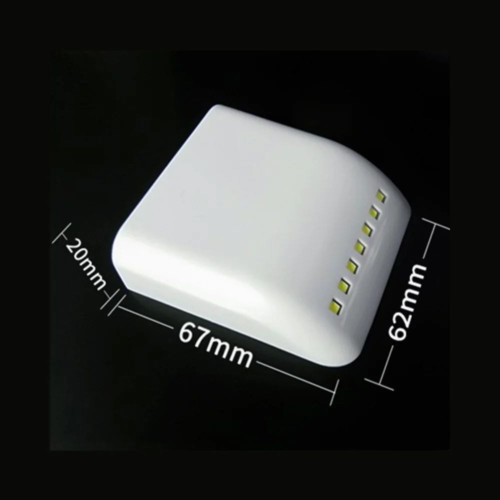 ภายใต้ตู้ไฟ 7 LED Wireless Motion เซ็นเซอร์อัตโนมัติตู้เสื้อผ้าตู้เสื้อผ้าตู้เสื้อผ้าด้านในโคมไฟบานพับไม่รวมแบตเตอรี่