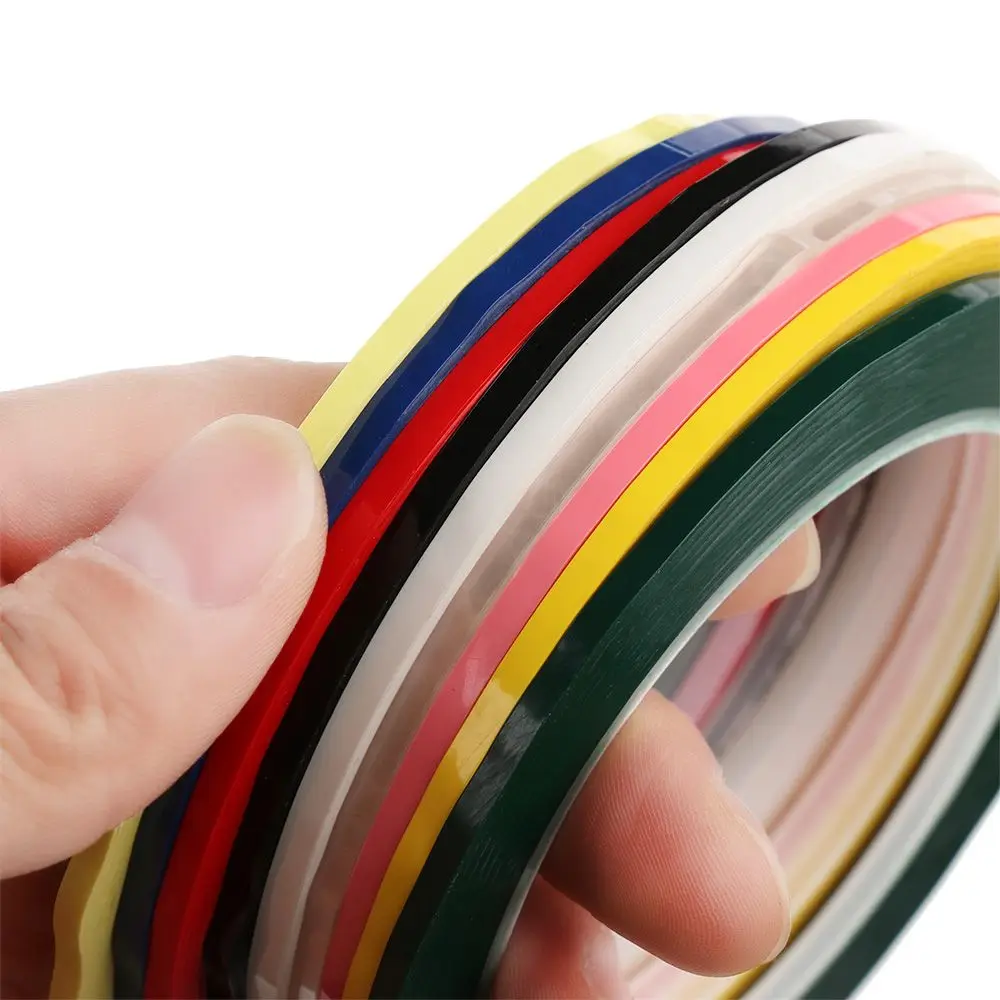 Cinta adhesiva Multicolor para piezas, suministros de oficina, sin rastro, para posicionamiento de escritorio, rejilla de dibujo, línea de advertencia de pizarra blanca, 1 5S