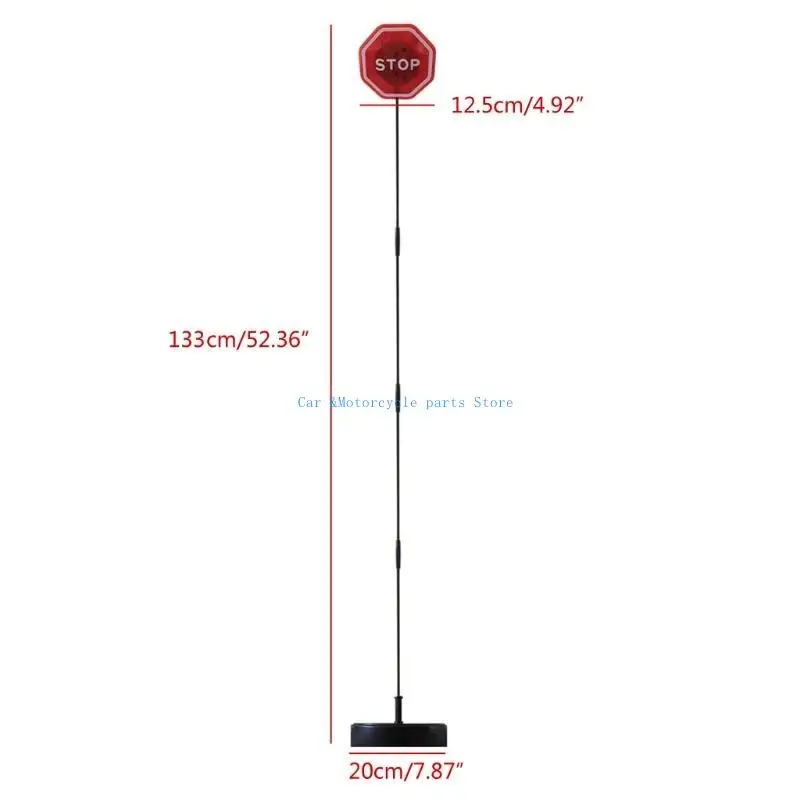 Y9UC Flashing LED Stop Sign dengan Detektor Parkir Otomatis Diadang yang Dapat Disetel dengan Basis Lengkap Untuk Port