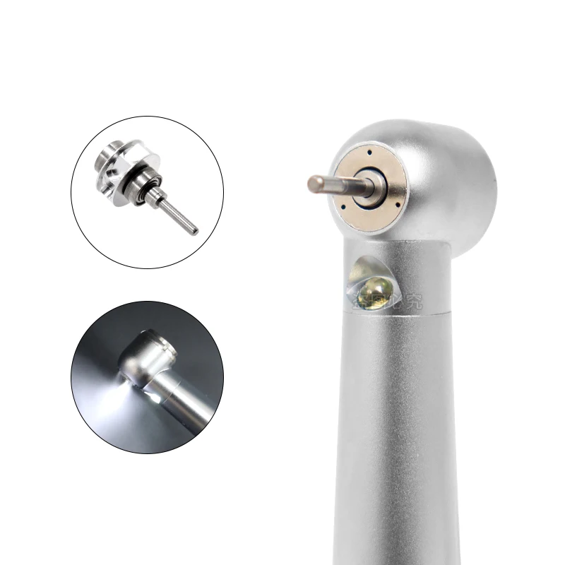Dental LED szybka rękojeść potrójna/trzy strumień wody 2/4 otwory e-generator turbina powietrzna narzędzia stomatologiczne