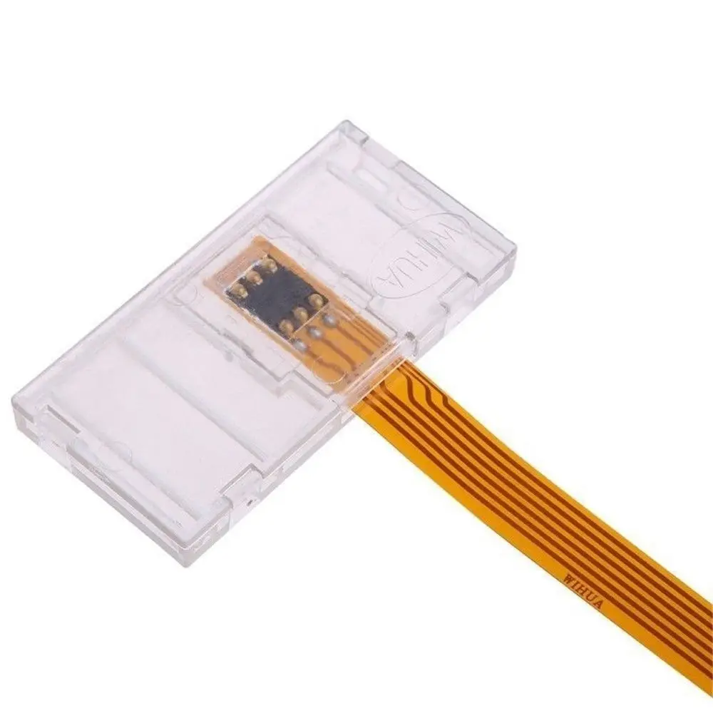 Przezroczysty, trwały, uniwersalny konwerter adaptera karty SIM z dużego na mały otwarte urządzenie karty SIM