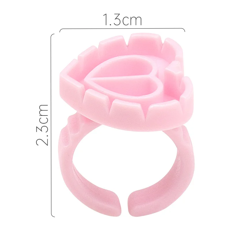 AILEISHI Sỉ 100 Cái/túi Dùng Một Lần Cây Nối Mi Keo Vòng Cốc Hình Xăm Sắc Tố Giá Đỡ Hộp Đựng Mi Dụng Cụ Nhà Cung Cấp