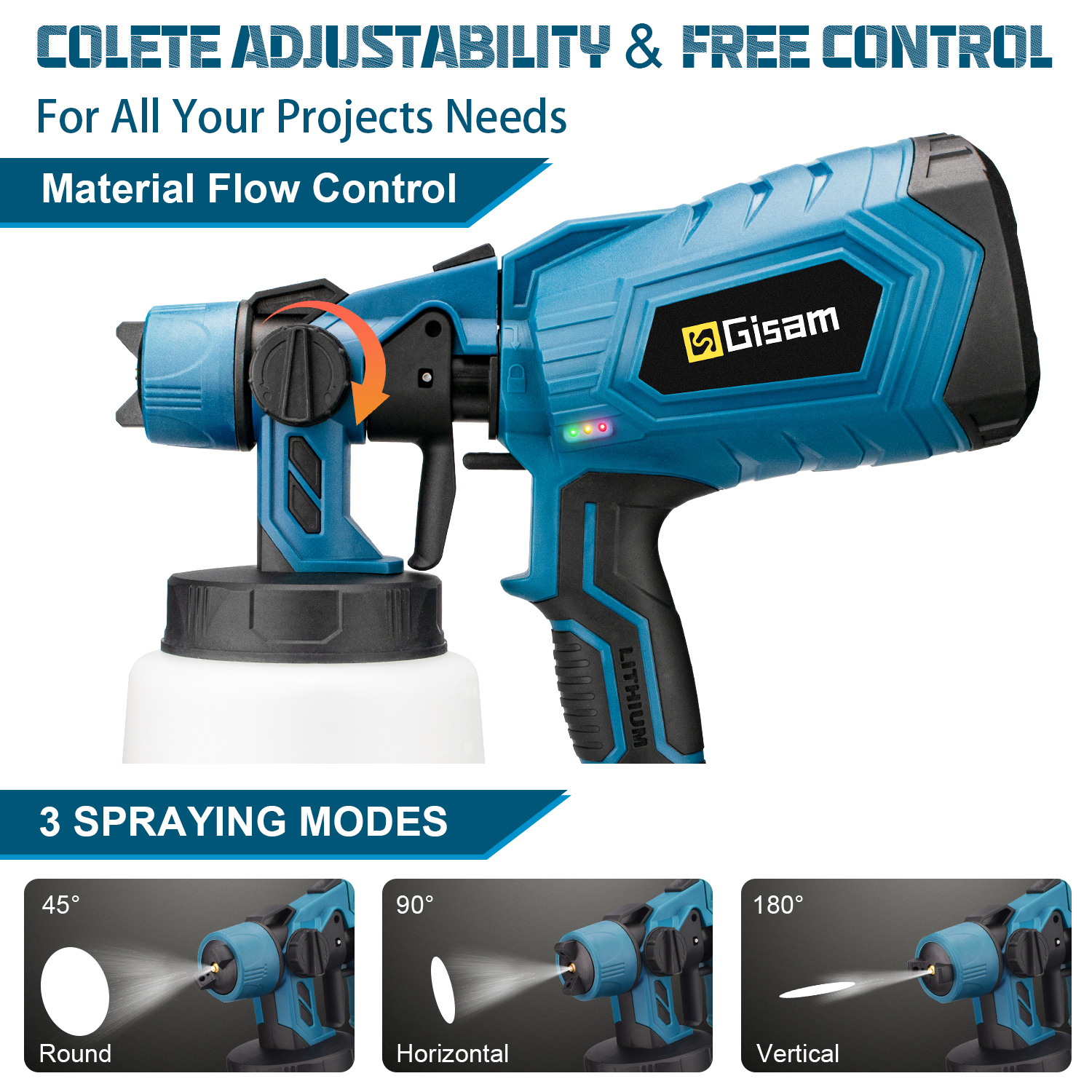 1000 мл беспроводной электрический пистолет-распылитель портативный бытовой распылитель краски авто мебель стальное покрытие Аэрограф для батареи Makita 18 В
