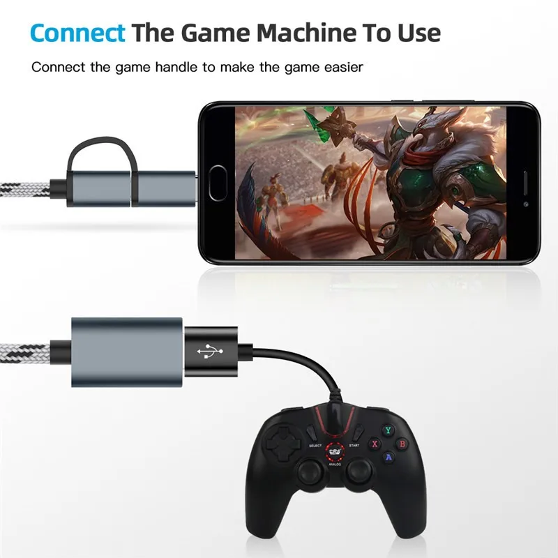 2 In 1 USB 3.0 OTG アダプタケーブル Type-C マイクロ USB から USB 3.0 インターフェース充電ケーブルライン携帯電話用コンバータ携帯電話用